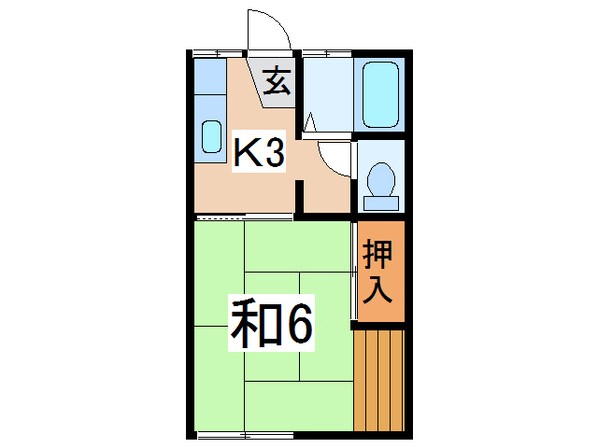 コーポＡたなぎの物件間取画像